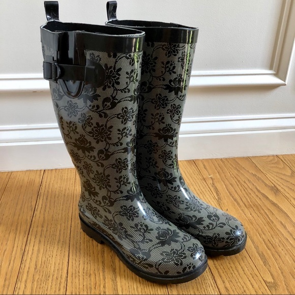 capelli black rain boots